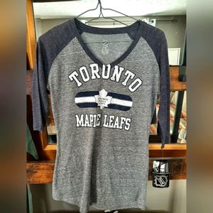 NHL Toronto Maple Leafs Womens 3/4 sleeve hockey jersey